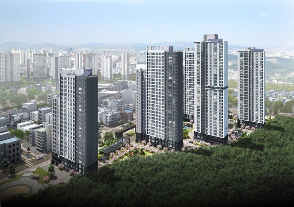 본문 이미지 - 대전 하늘채 엘센트로 조감도. 코오롱글로벌 제공. /뉴스1