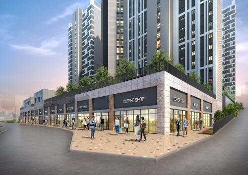 본문 이미지 - e편한세상 주안 에듀서밋 단지 내 상가 투시도 (DL건설 제공) ⓒ 뉴스1