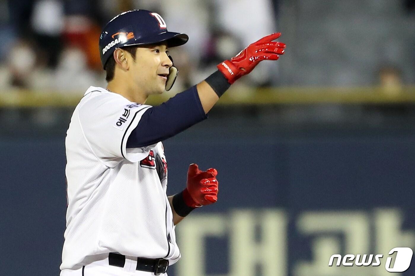 두산 베어스의 강승호. 2021.11.10/뉴스1 ⓒ News1 민경석 기자