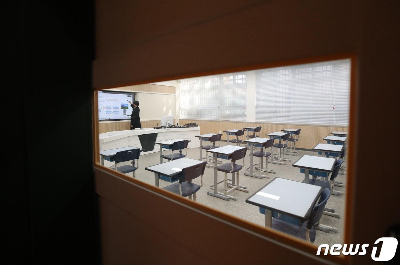 본문 이미지 - 한 고등학교 교실의 모습. (사진은 기사 내용과 무관함) ⓒ News1 DB