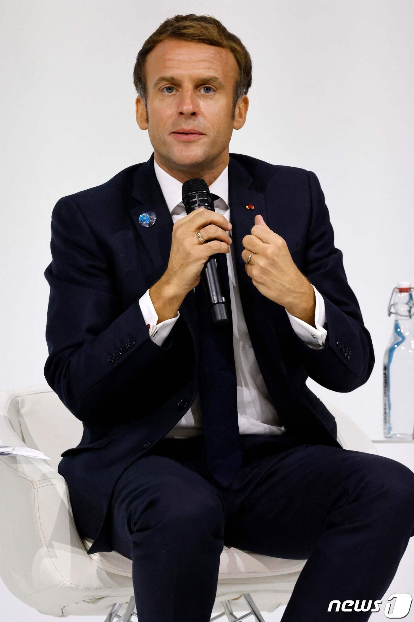 본문 이미지 - 에마뉘엘 마크롱 프랑스 대통령. ⓒ AFP=뉴스1 ⓒ News1 우동명 기자
