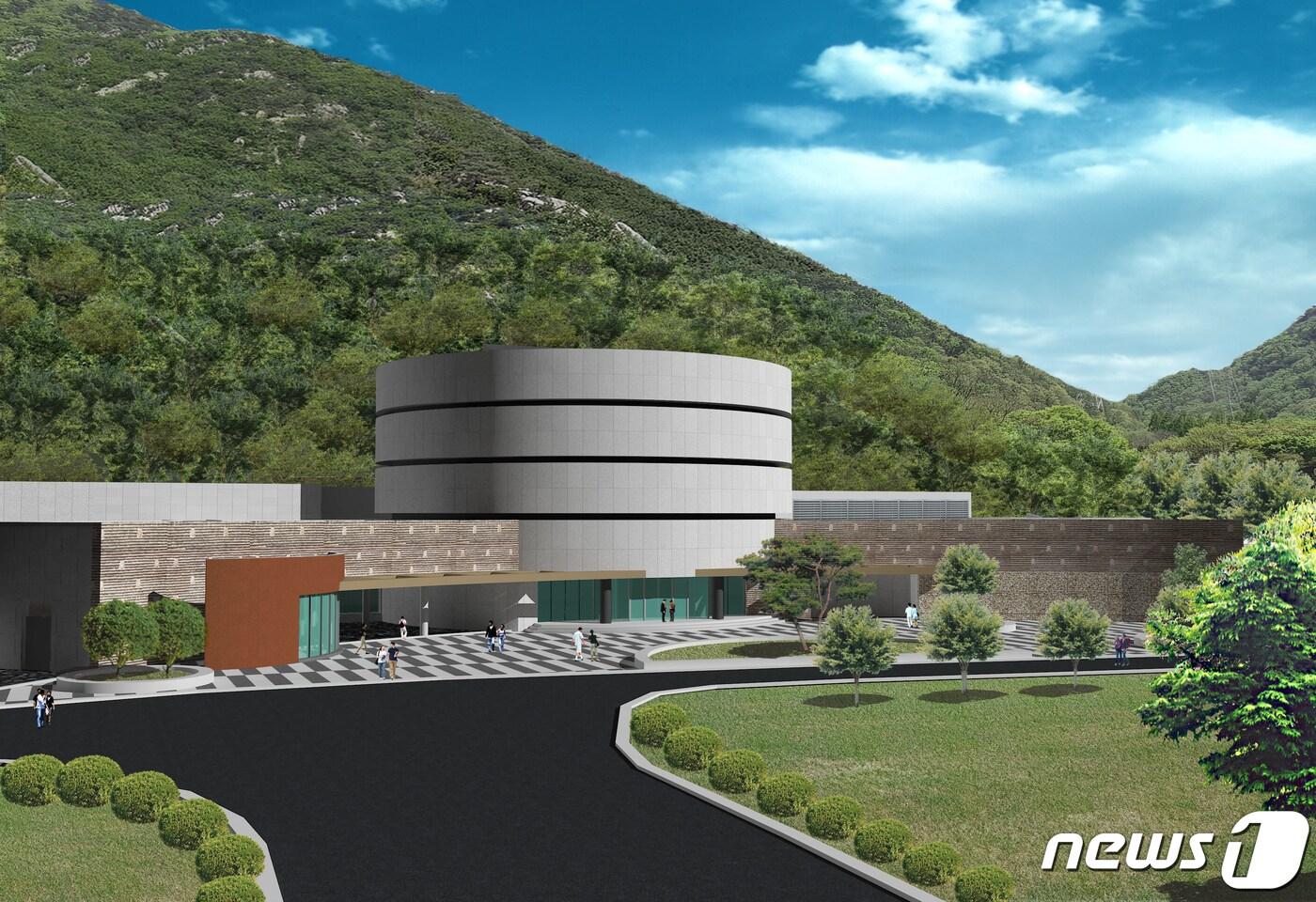 충북 보은의 속리산 법주사 성보박물관 조감도. ⓒ 뉴스1