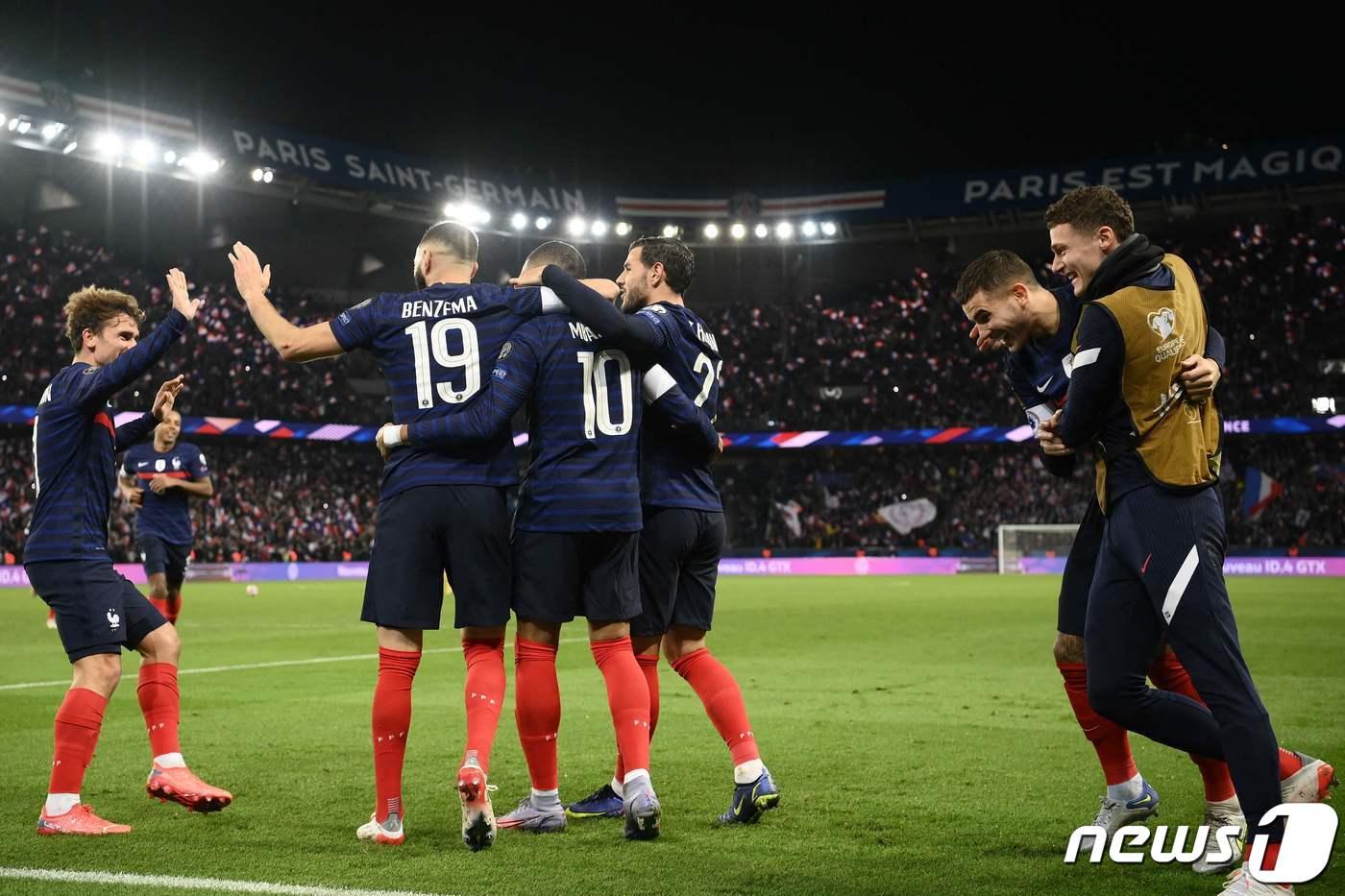 프랑스가 카타르 월드컵 본선행을 확정지었다. ⓒ AFP=뉴스1