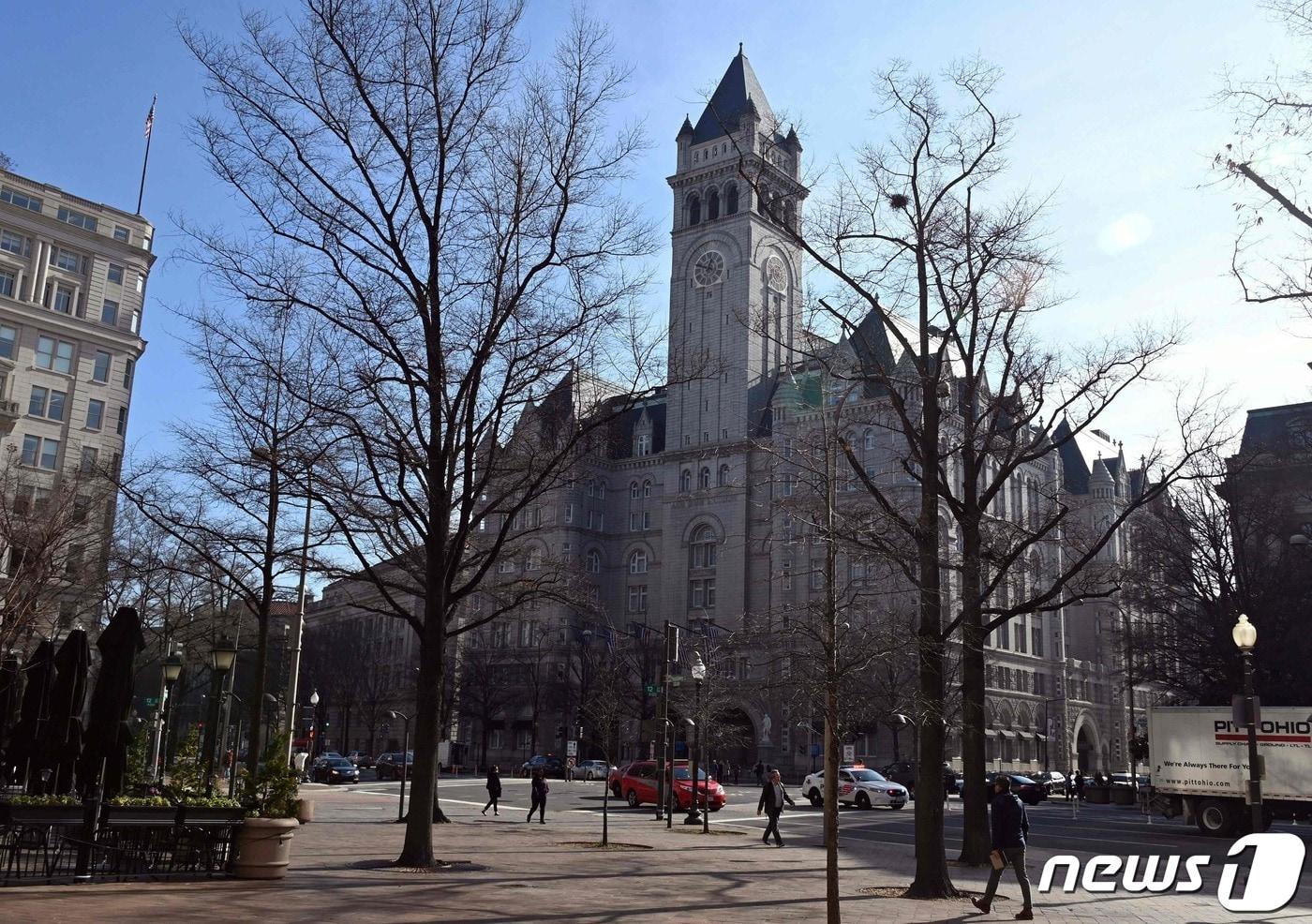 트럼프 전 대통령 가족이 운영해오던 미국 수도 워싱턴DC 시내 트럼프 인터내셔널 호텔 ⓒ AFP=뉴스1 ⓒ News1 원태성 기자