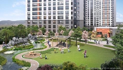 본문 이미지 - 화성동탄2 제일풍경채 퍼스티어 석가산&#40;조경&#41; ⓒ 뉴스1