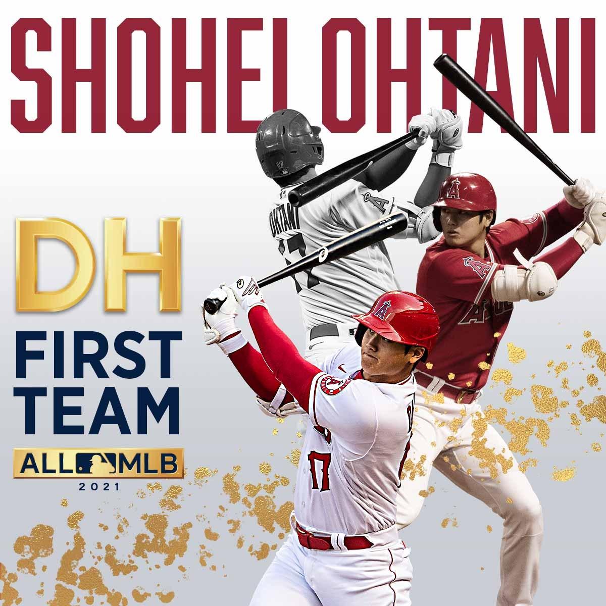 본문 이미지 - 오타니 쇼헤이가 올 MLB 팀의 퍼스트팀 지명타자와 세컨드팀 선발 투수로 선정됐다.(LA 에인절스 SNS 캡처) ⓒ 뉴스1