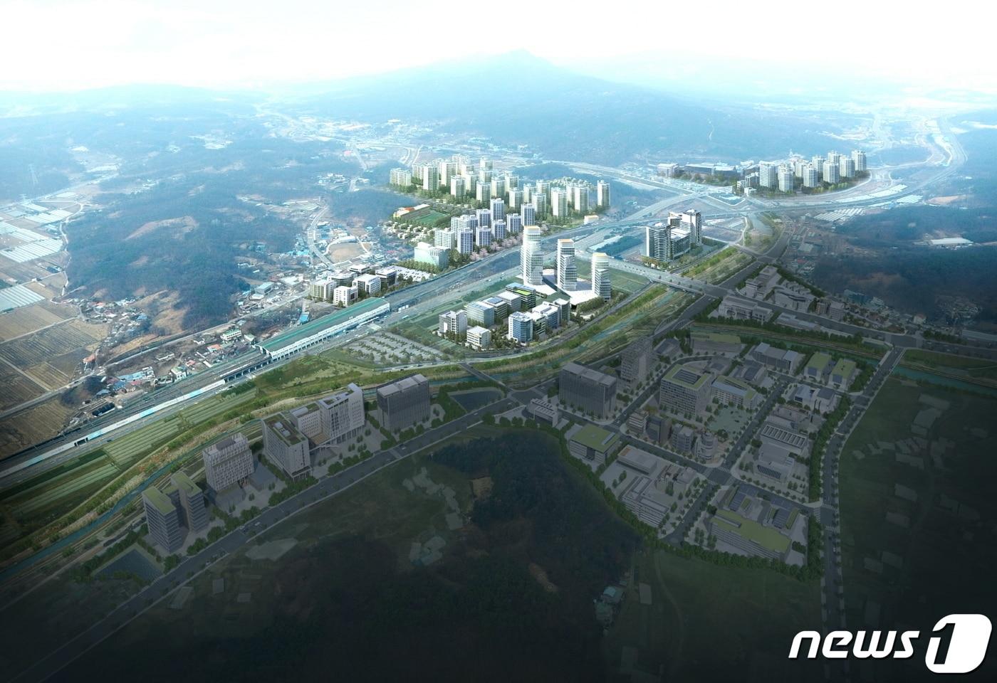 양주역세권 개발사업 조감도ⓒ 뉴스1