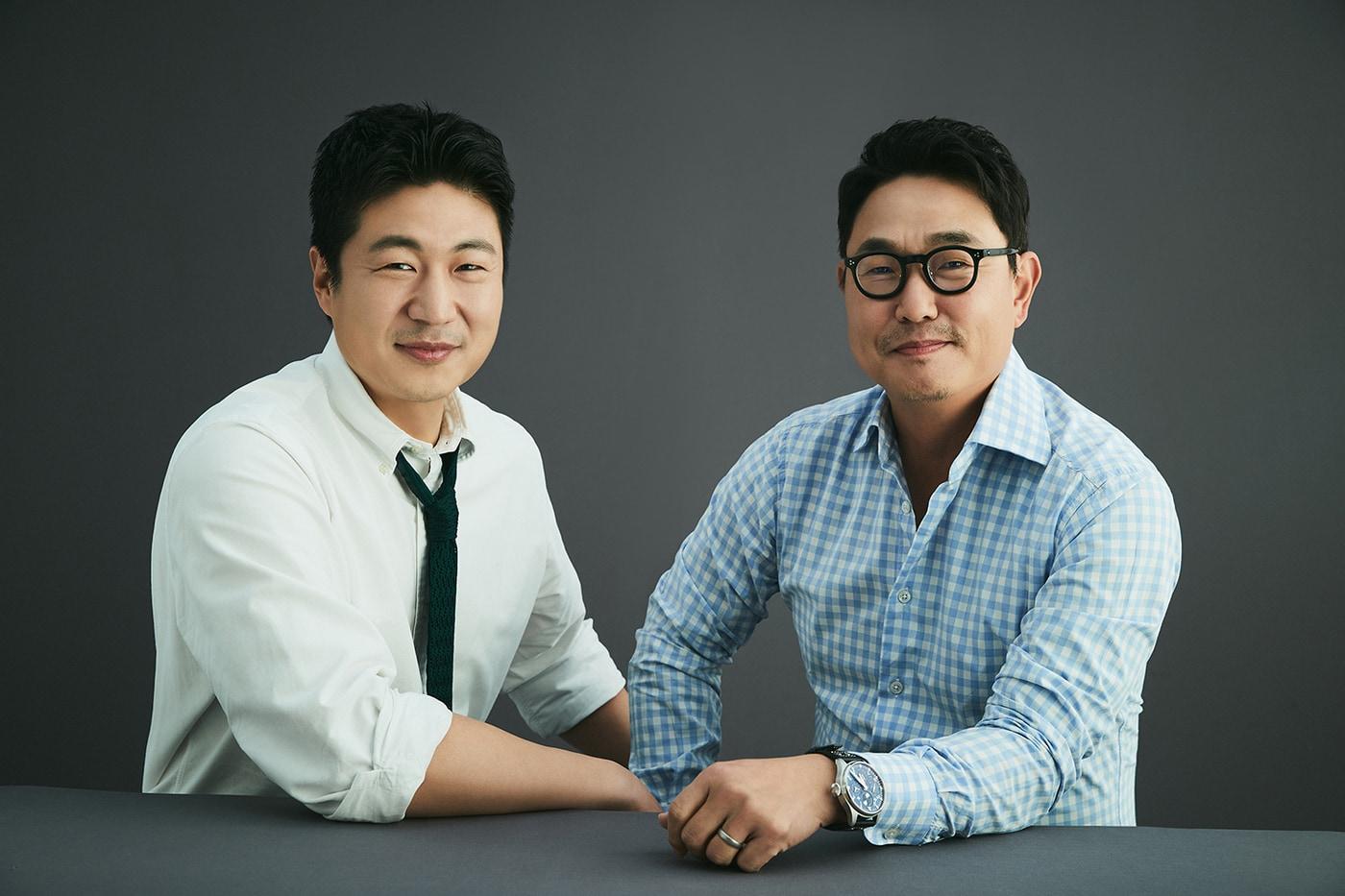본문 이미지 - (왼쪽부터) 류영준, 여민수 카카오 공동대표 재정자 (카카오 제공)