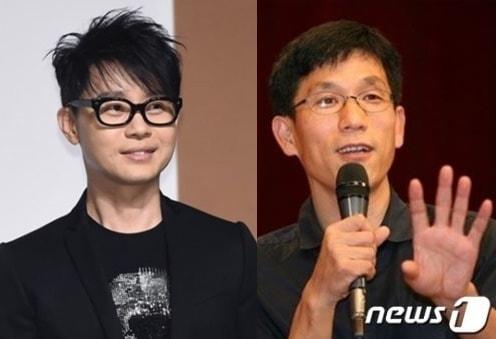 본문 이미지 - 가수 이승환(왼쪽)과 진중권 전 동양대 교수(오른쪽). ⓒ 뉴스1