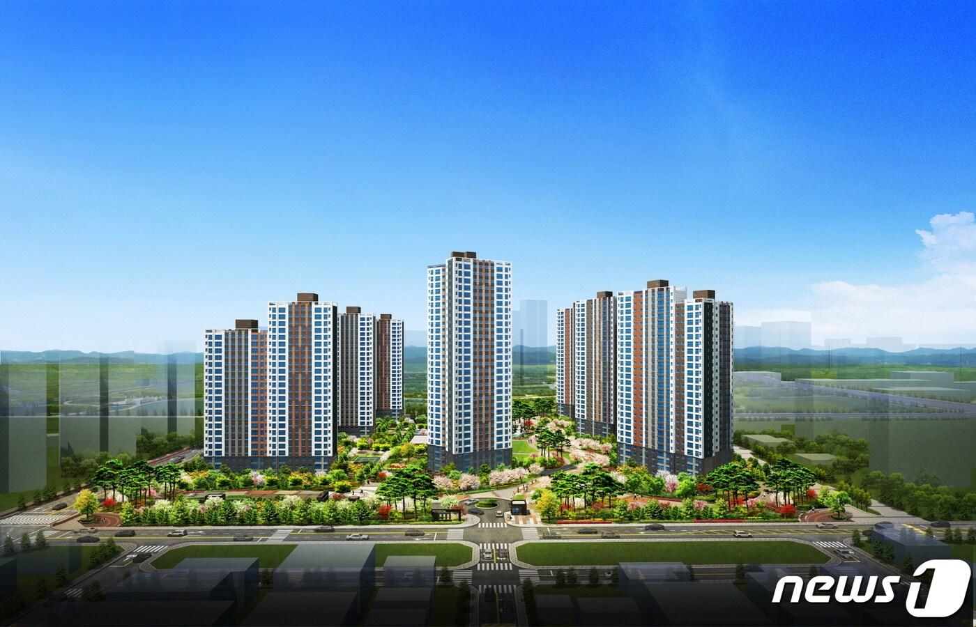 탕정역 예미지 투시도ⓒ 뉴스1