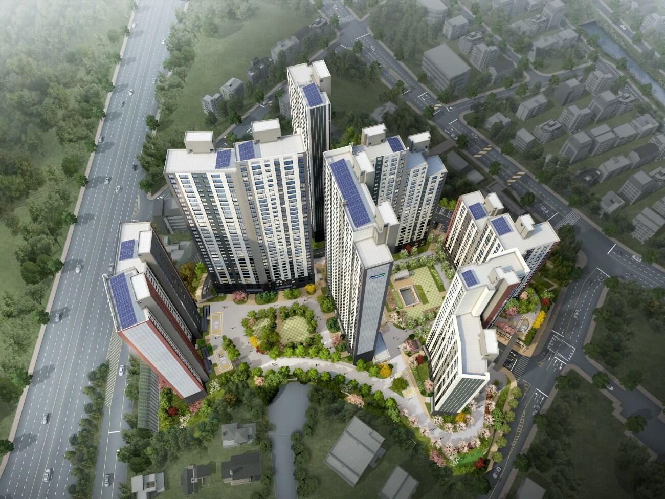 본문 이미지 - 반월역 두산위브 더센트럴 조감도(두산건설 제공) ⓒ 뉴스1