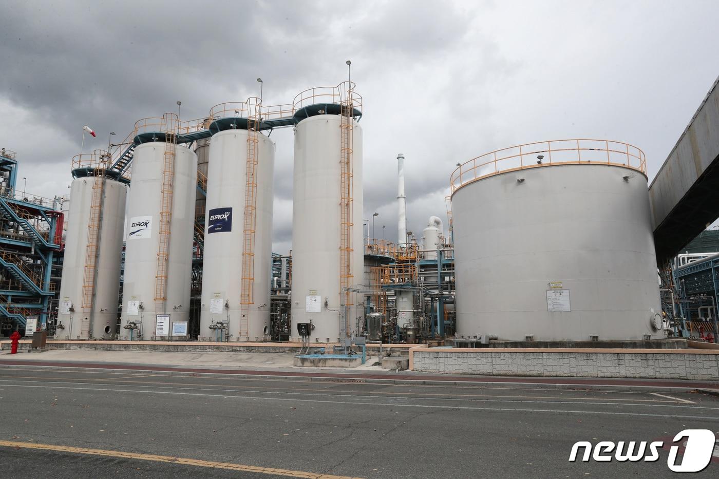 울산 롯데정밀화학 요소수 공장 자료사진 &#40;울산시 제공&#41; 2021.11.8/뉴스1 ⓒ News1 윤일지 기자