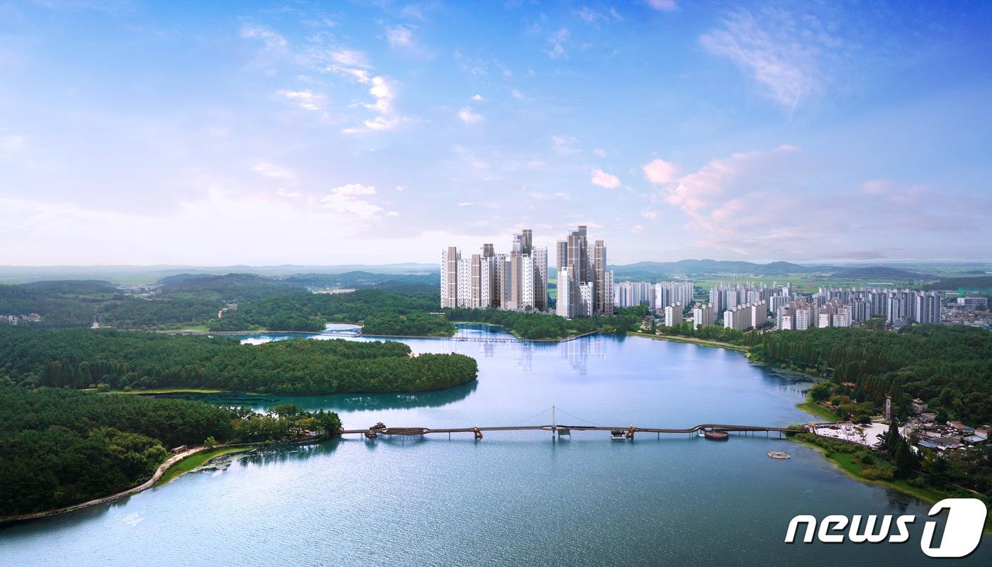 제일건설이 전북 군산시 미룡동에 399가구 규모의 '은파 오투그란데 레이크원'을 분양한다.ⓒ 뉴스1