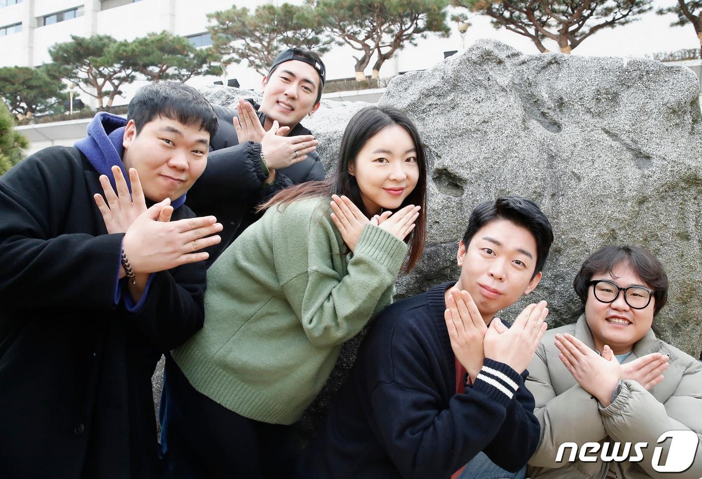 ‘개승자’ 정진하, 김원훈, 황정혜, 박진호, 홍현호(왼쪽부터) / 뉴스1 ⓒ News1 권현진 기자