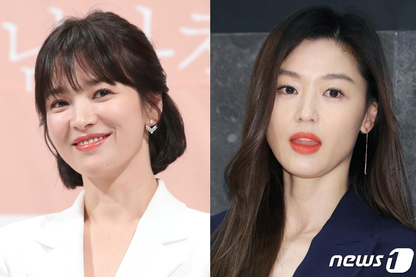 본문 이미지 - 배우 송혜교(왼쪽)와 전지현. ⓒ 뉴스1