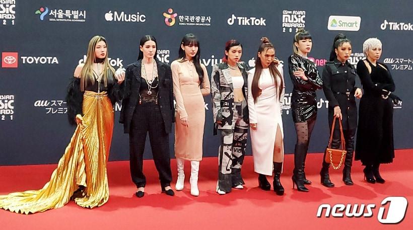 본문 이미지 - Mnet '스트릿우먼파이터'에 출연한 댄서 리정(왼쪽부터), 모니카, 노제, 아이키, 허니제이, 효진초이, 리헤이, 가비/뉴스1 ⓒ News1 