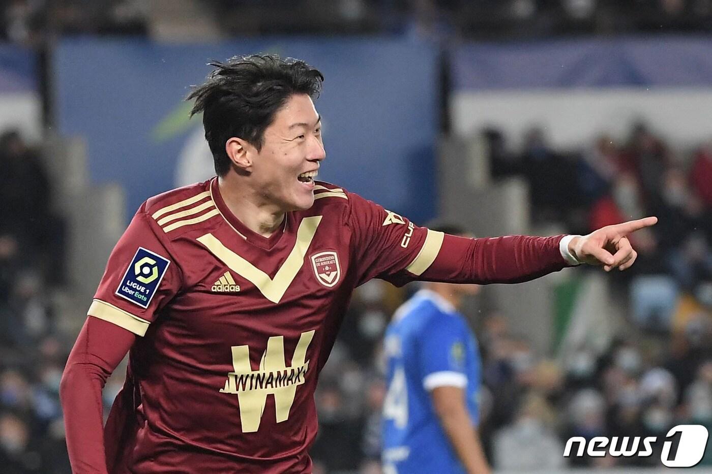 보르도의 황의조ⓒ AFP=뉴스1