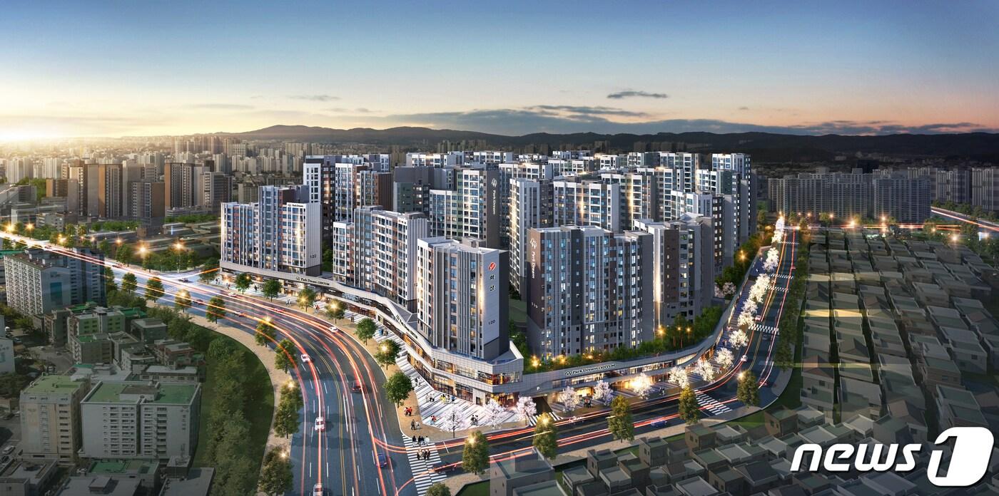 동대구역 센텀 화성파크드림 조감도.(화성산업 제공)ⓒ 뉴스1