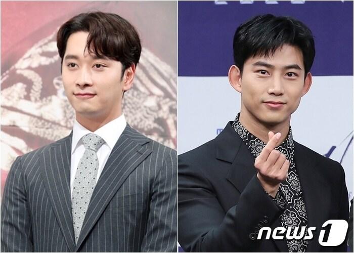 본문 이미지 - 황찬성(왼쪽) 옥택연 ⓒ 뉴스1 DB