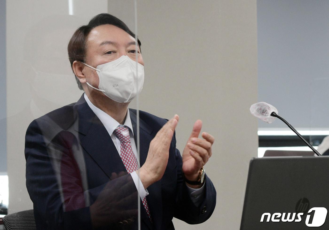 윤석열 국민의힘 대선 후보. 2021.12.16/뉴스1 ⓒ News1 국회사진취재단