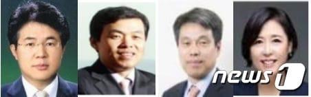 본문 이미지 - (왼쪽부터) 이영창 신한금융투자 사장, 신한자산운용 조재민,·김희송 사장, 조경선 신한DS 사장ⓒ 뉴스1