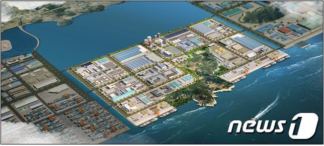 본문 이미지 - 광양항 광역 준설토투기장 조성사업 조감도(해양수산부 제공)ⓒ 뉴스1