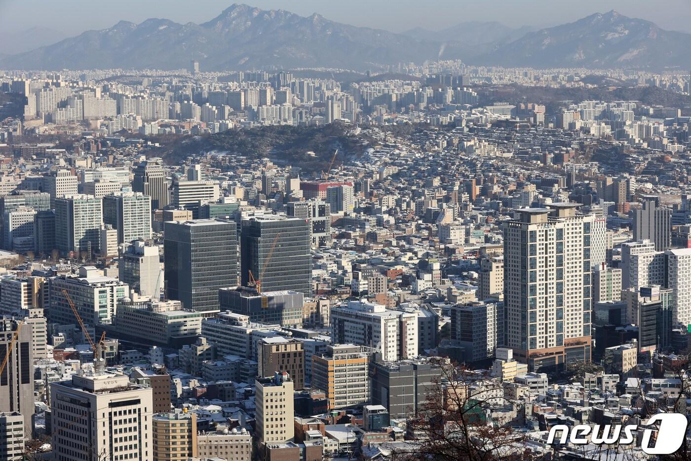 본문 이미지 - 서울 도심 자료사진  2021.12.19/뉴스1 ⓒ News1 조태형 기자