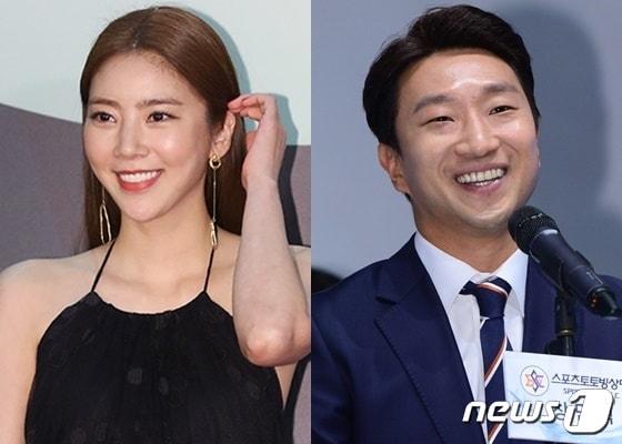 본문 이미지 - 손담비(왼쪽) 이규혁 ⓒ 뉴스1