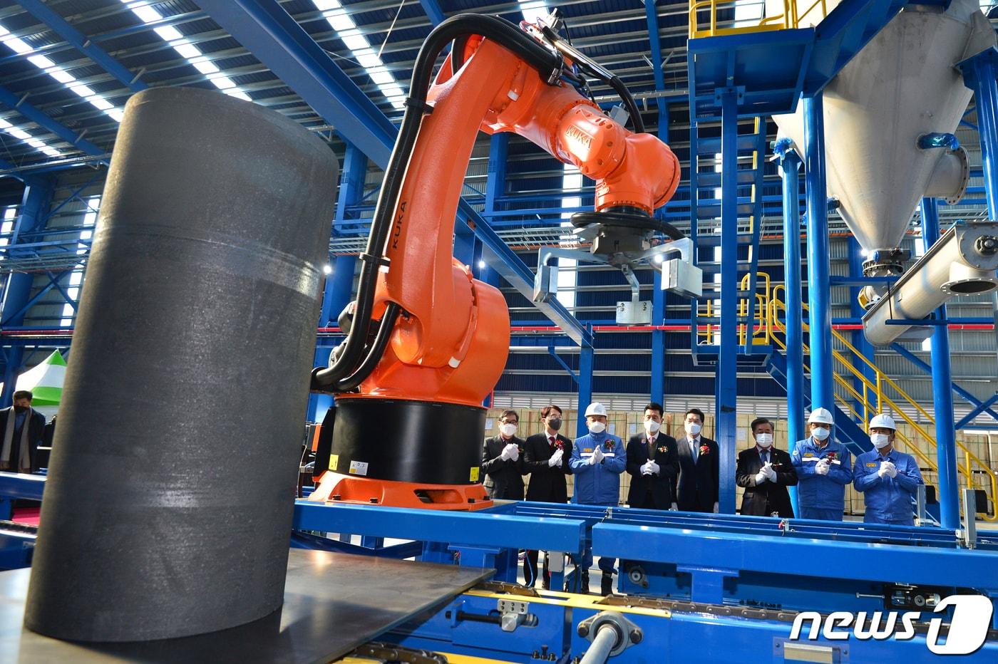 포스코케미칼&#40;현 포스코퓨처엠&#41; 인조흑연 음극재 공장 2021.12.2/뉴스1 ⓒ News1 최창호 기자