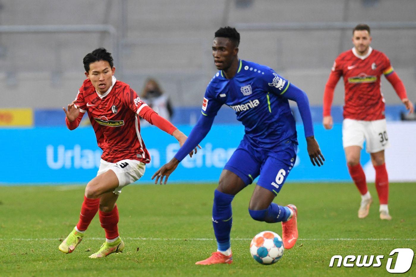 독일 프라이부르크의 정우영. ⓒ AFP=뉴스1