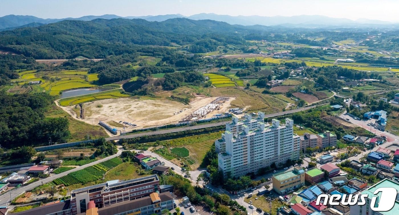 본문 이미지 - 초중일반산업단지 예정부지.(증평군 제공)ⓒ 뉴스1