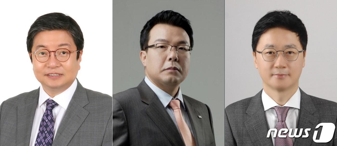 동국제약 신임 송준호 사장, 박희재 부사장, 정문환 전무이사(왼쪽부터). ⓒ 뉴스1