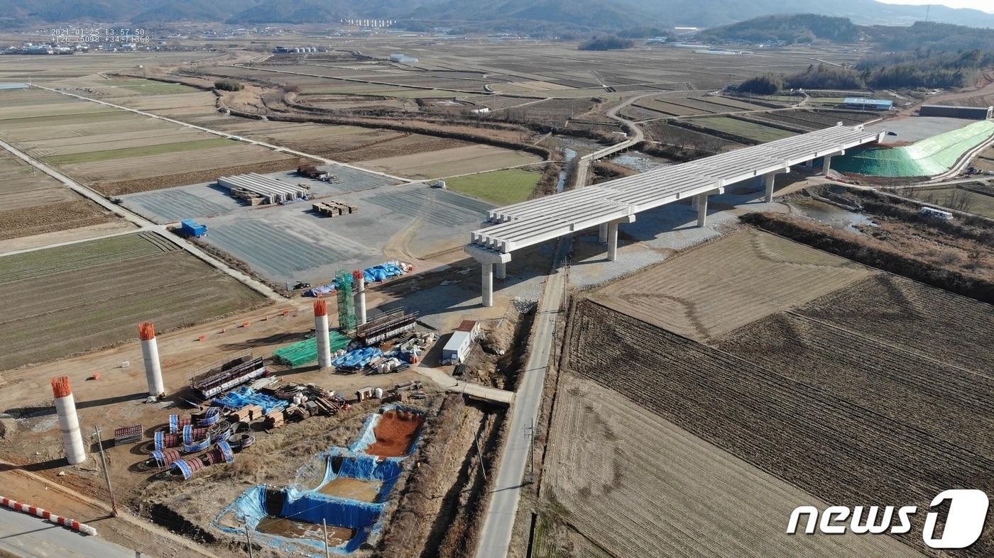 본문 이미지 - 강진~광주 고속도로 공사현장./뉴스1 ⓒ News1