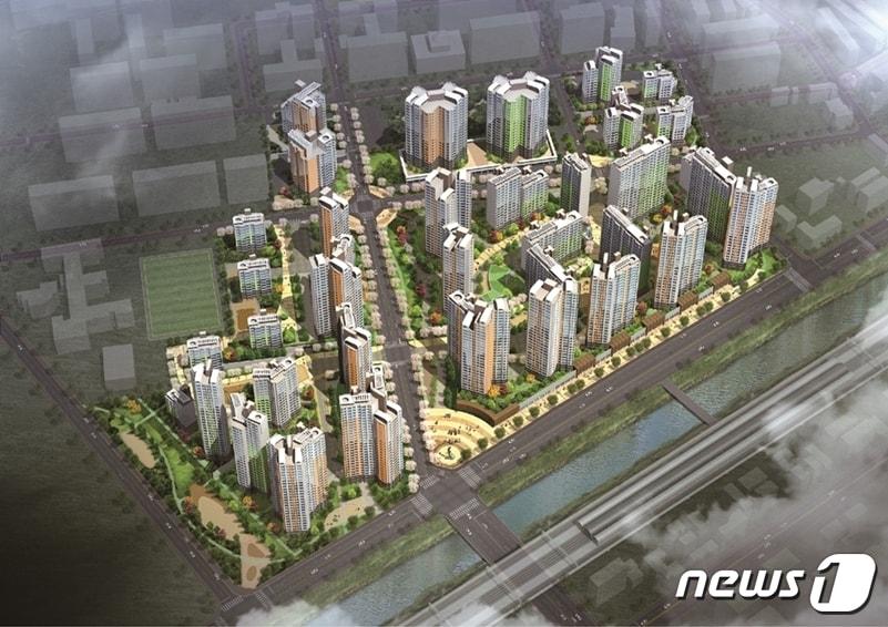 본문 이미지 - 파주시 금촌새말지구 주택재개발정비사업 조감도. (파주시청 제공)ⓒ 뉴스1
