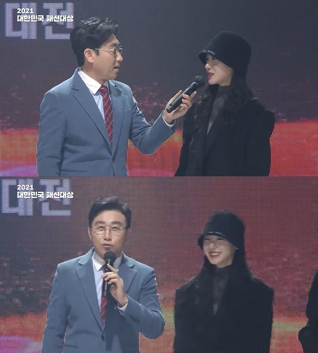 본문 이미지 - '2021 대한민국 패션대상' 유튜브 영상 갈무리 ⓒ 뉴스1