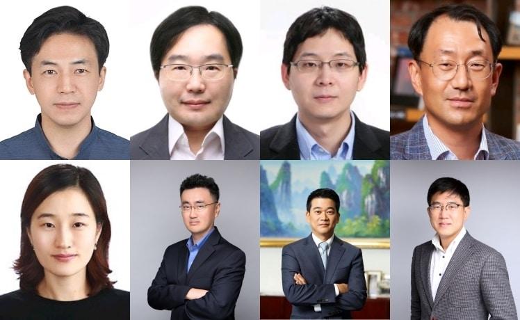 본문 이미지 - 삼성전자가 9일 발표한 2022년 임원 인사에는 40대 연령의 부사장 8명이 발탁됐다. (윗줄 왼쪽부터) 고봉준, 김찬우, 박찬우, 이영수, (아랫줄 왼쪽부터)홍유진, 손영수, 신승철, 박찬익 등 삼성전자 40대 신임 부사장. ⓒ 뉴스1