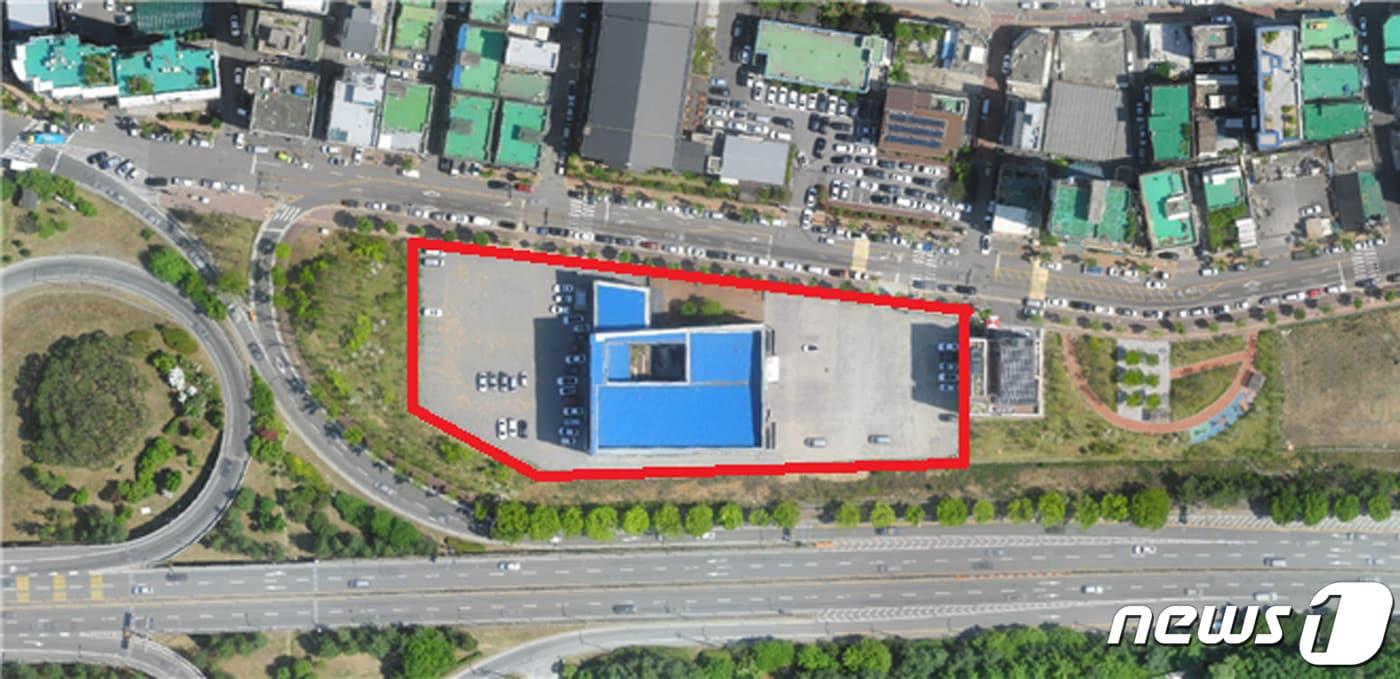 하대원동 18 공영주차장 건립 위치도.(성남시 제공) ⓒ News1 