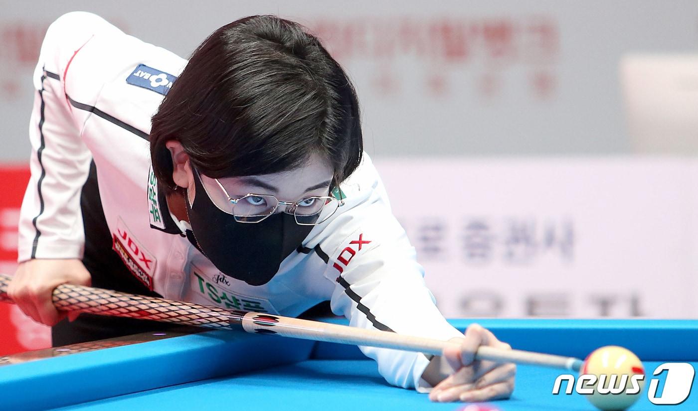 이미래가  PBA-LPBA TOUR 웰컴저축은행 웰뱅챔피언십 2021에서 우승했다. ⓒ 뉴스1