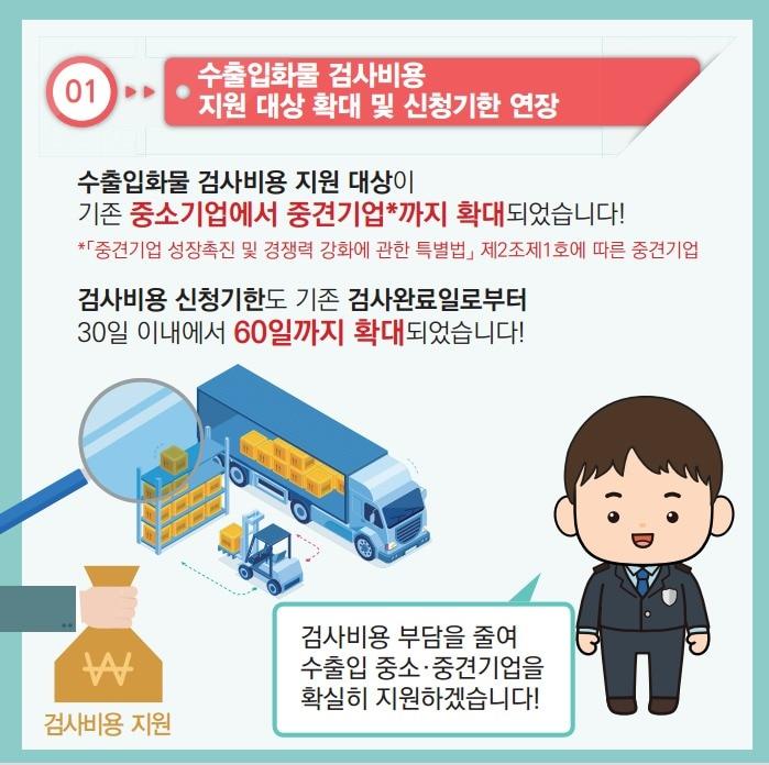 본문 이미지 - 지난해 하반기부터 중소기업을 대상으로 국가가 지원하는 수출입화물 검사비용의 지원 대상이 중견기업까지 확대되고 비용 신청기한도 검사 완료일 이후 60일 이내로 늘어난다. ⓒ 뉴스1