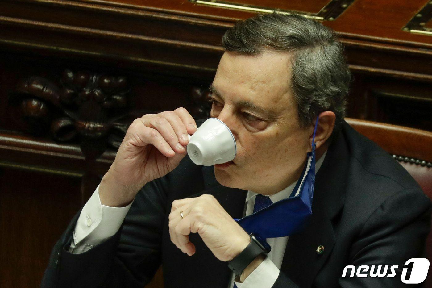 마리오 드라기 이탈리아 총리ⓒ AFP=뉴스1 