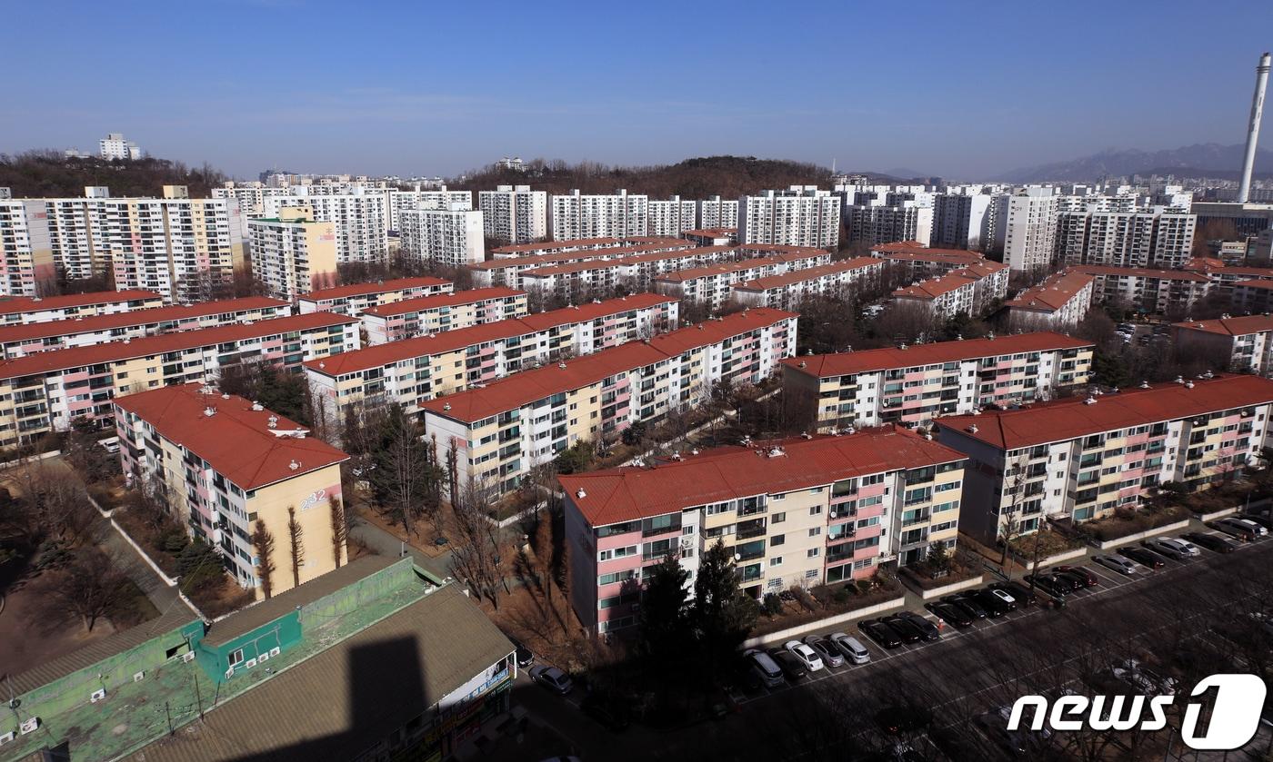 본문 이미지 -  서울 양천구 목동신시가지 아파트 모습 2021.2.23/뉴스1 ⓒ News1 구윤성 기자