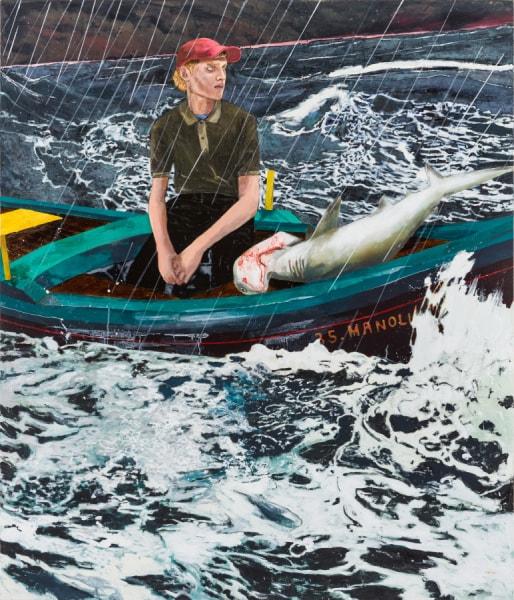 본문 이미지 - 헤르난 바스(Hernan Bas)의 작품 '소년과 바다'(A young man and the sea)(스페이스K 서울)ⓒ 뉴스1