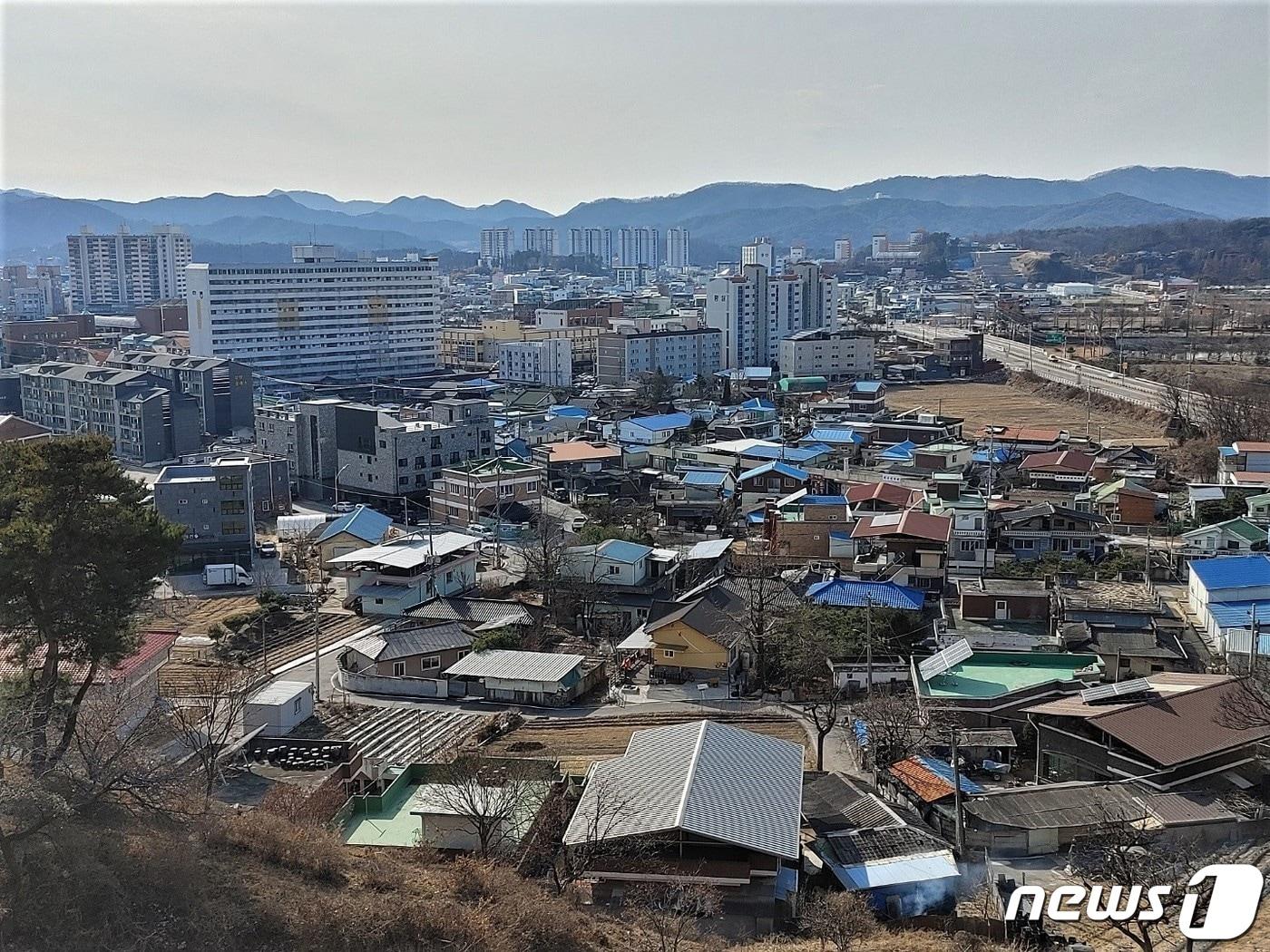 본문 이미지 - 충북 보은군 보은읍 시가지 전경. ⓒ 뉴스1