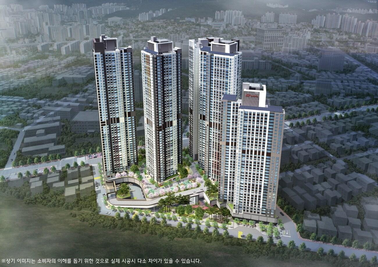 본문 이미지 - 힐스테이트 대명 센트럴 조감도. (출처=현대건설 제공) ⓒ 뉴스1