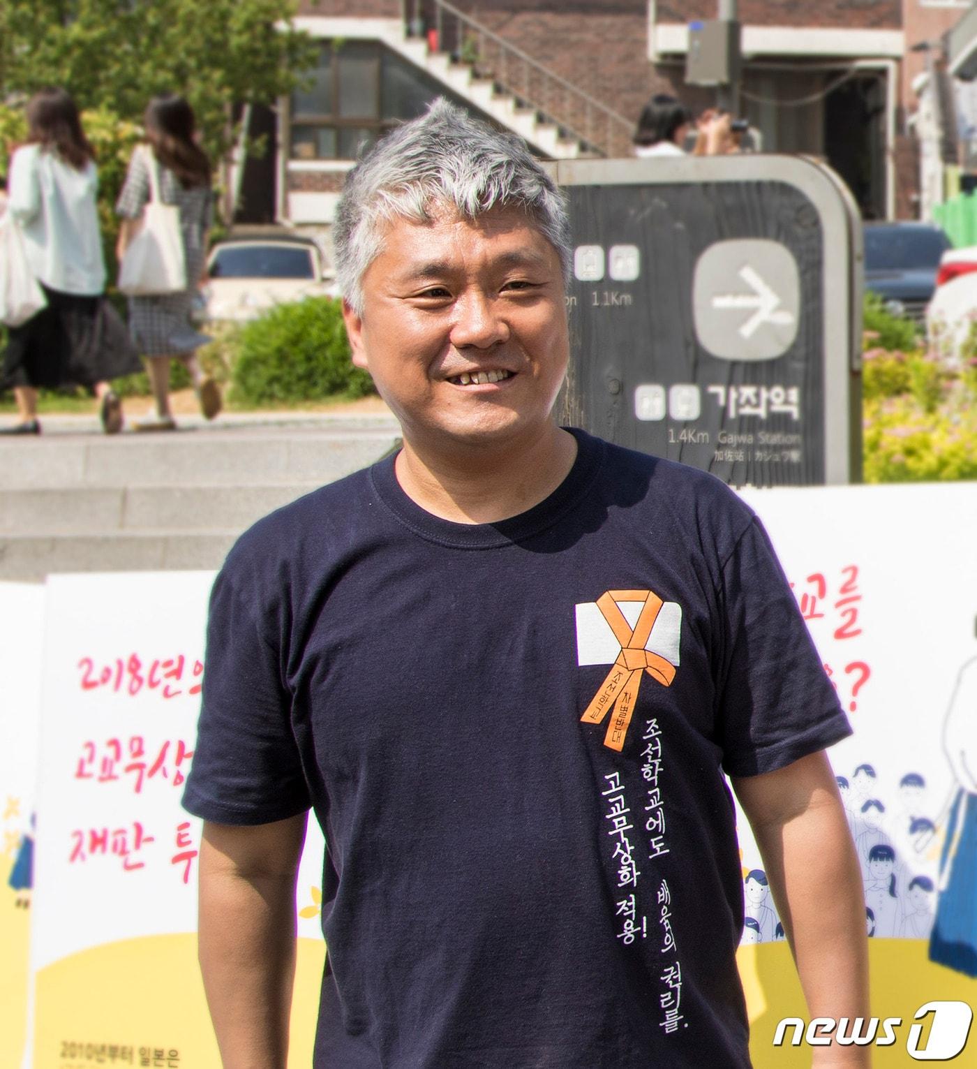 본문 이미지 - 김명준 조선학교와 함께하는 사람들 몽당연필 사무총장/영화 감독ⓒ 뉴스1