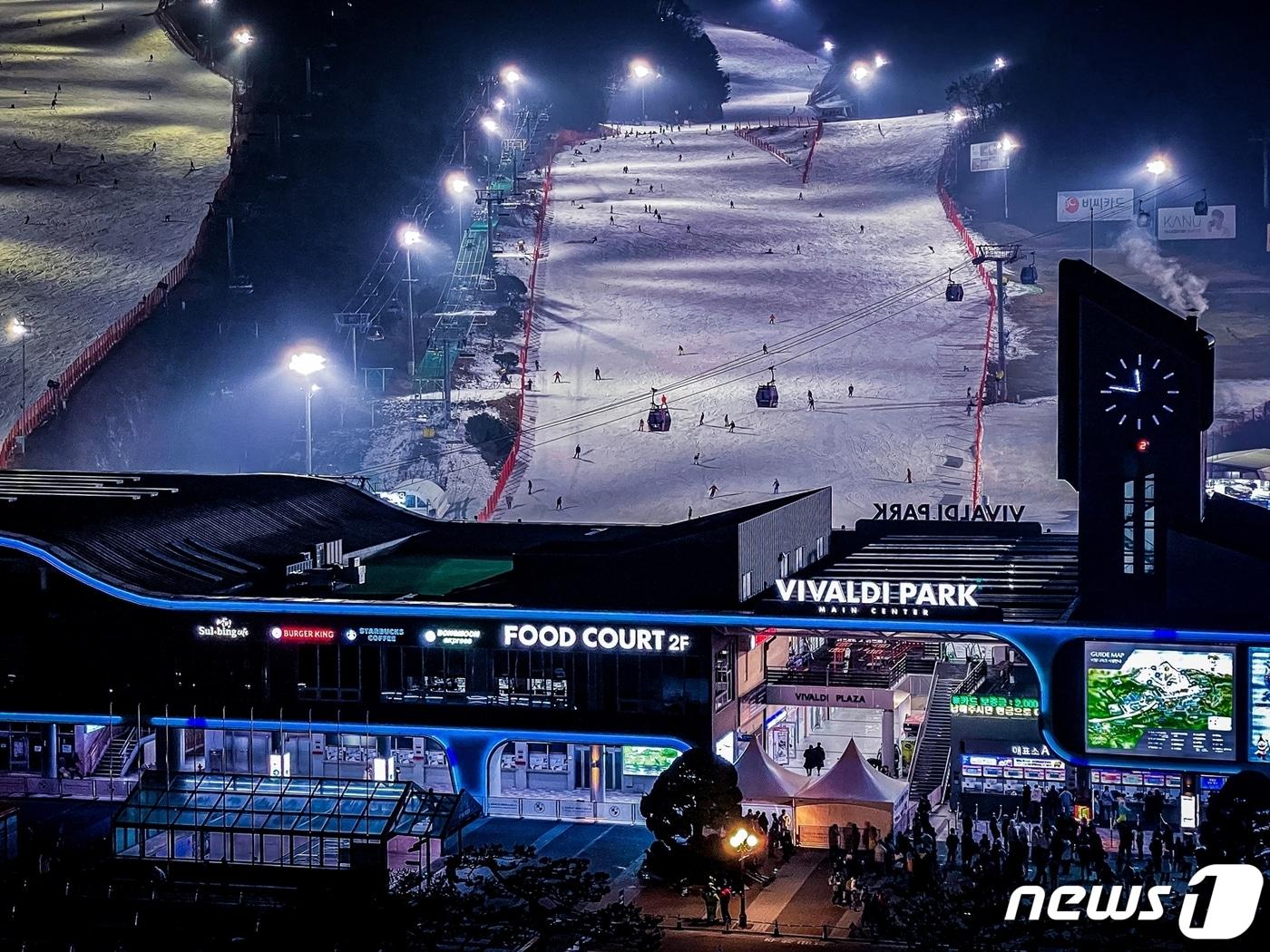 본문 이미지 - 홍천 비발디파크 5일부터 새벽·밤샘 스키 재개(홍천 비발디파크 제공)ⓒ 뉴스1