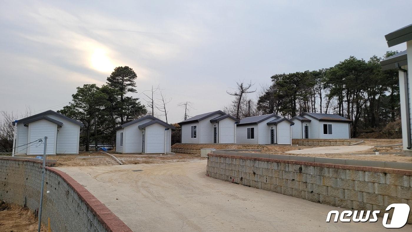 본문 이미지 - 충북도가 산업단지 개발사업 예정지에 대한 공직자의 투기 여부 조사에 나선 가운데 조사 대상인 청주 넥스트폴리스 산업단지 사업지에 이른바 '벌집'이 즐비해 있다.2021.3.12/ⓒ 뉴스1