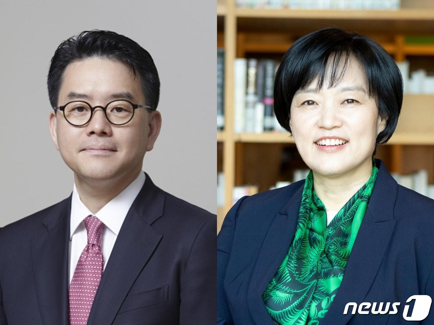 본문 이미지 - 강희석 이마트 대표(왼쪽)과 한성숙 네이버 대표ⓒ 뉴스1