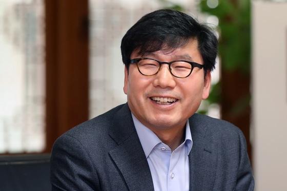 본문 이미지 - 민병찬 국립중앙박물관 관장이 17일 서울 용산구 국립중앙박물관에서 뉴스1과 인터뷰를 하고 있다. 2021.3.17/뉴스1 ⓒ News1 민경석 기자