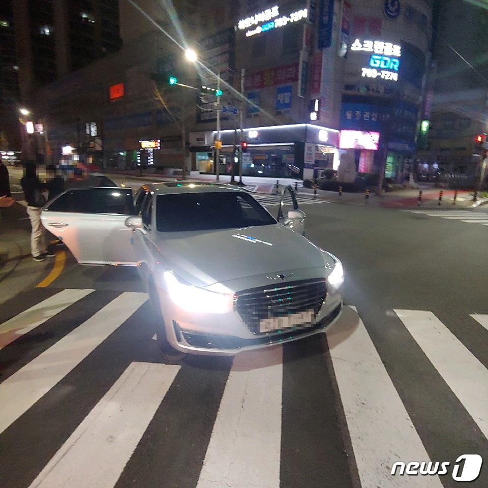 본문 이미지 - 사고현장.(부산경찰청 제공) ⓒ 뉴스1